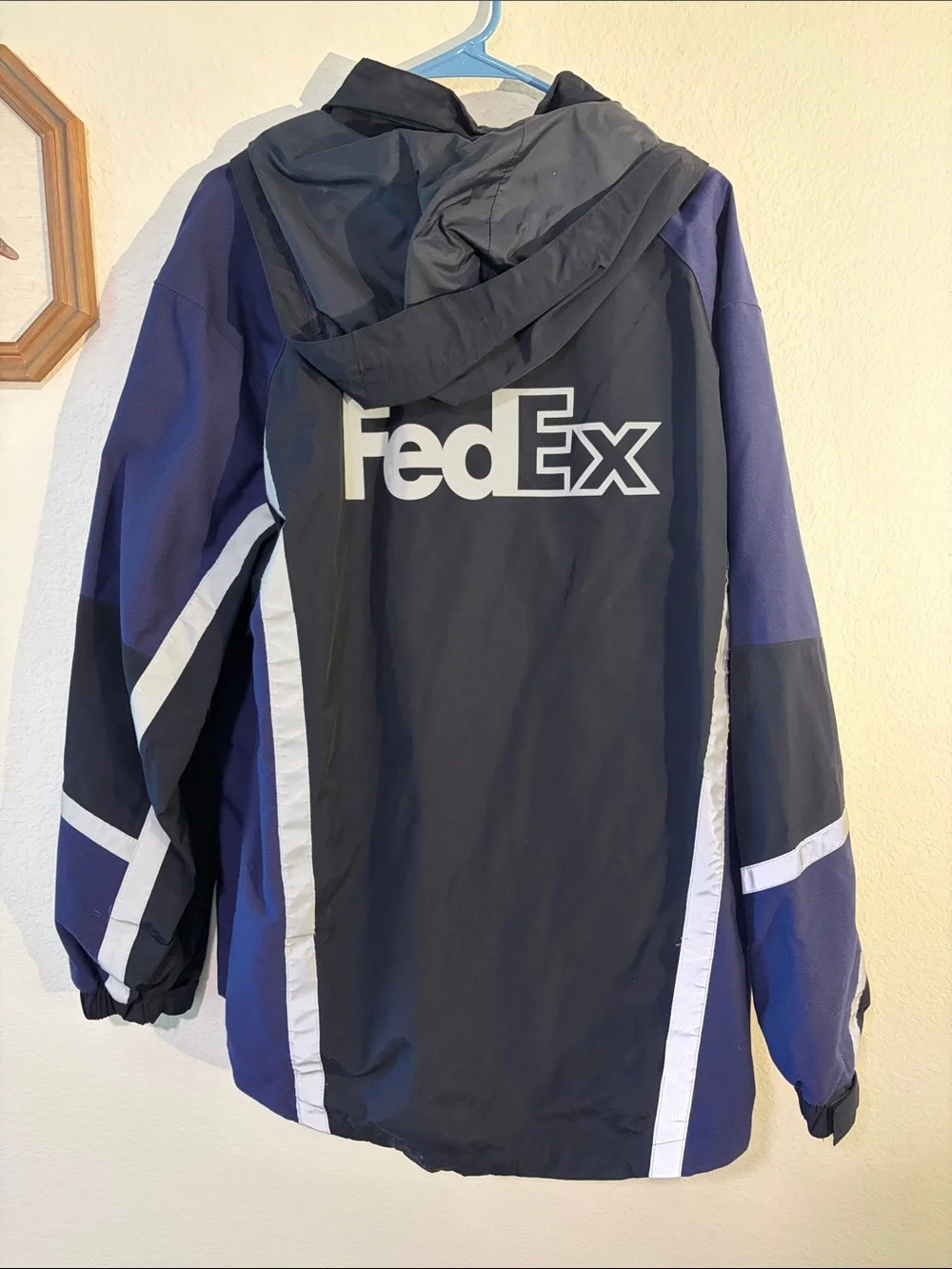 FedEx Black and Purple Weatherproof Jacket